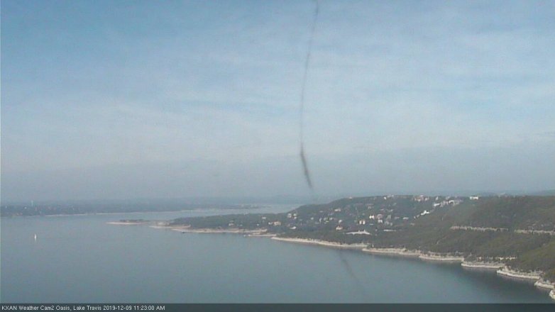 Lake Travis webcam, December 9, 2019 11:25 AM CT