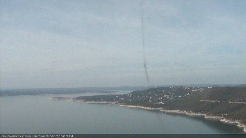 Lake Travis webcam, December 9, 2019 12:45 PM CT