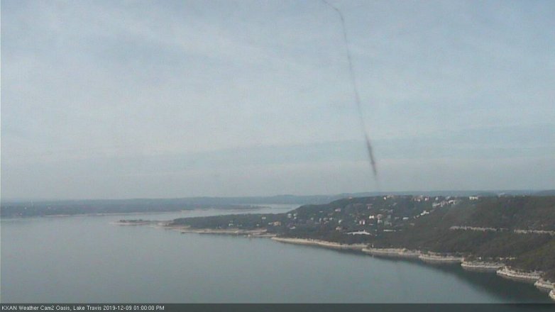 Lake Travis webcam, December 9, 2019 1:00 PM CT
