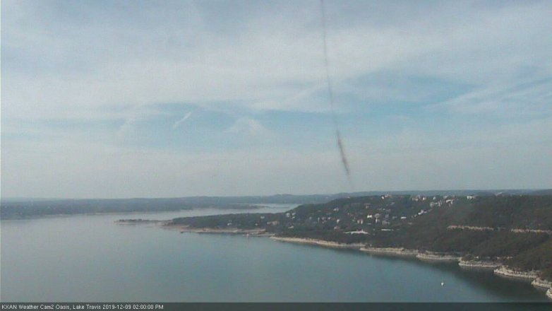 Lake Travis webcam, December 9, 2019 2:00 PM CT