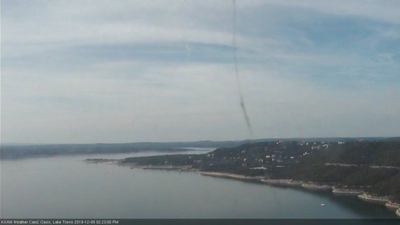 Lake Travis webcam, December 9, 2019 2:25 PM CT