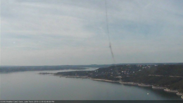 Lake Travis webcam, December 9, 2019 2:45 PM CT