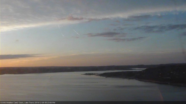 Lake Travis webcam, December 9, 2019 5:25 PM CT