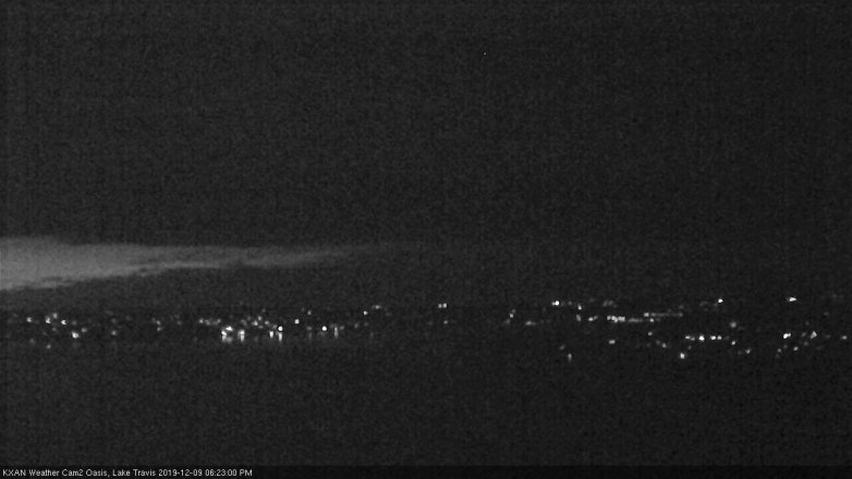 Lake Travis webcam, December 9, 2019 6:25 PM CT
