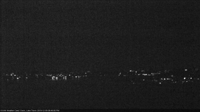 Lake Travis webcam, December 9, 2019 6:45 PM CT