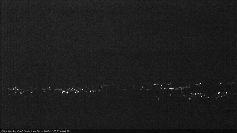 Lake Travis webcam, December 9, 2019 7:45 PM CT