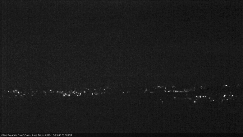 Lake Travis webcam, December 9, 2019 8:25 PM CT