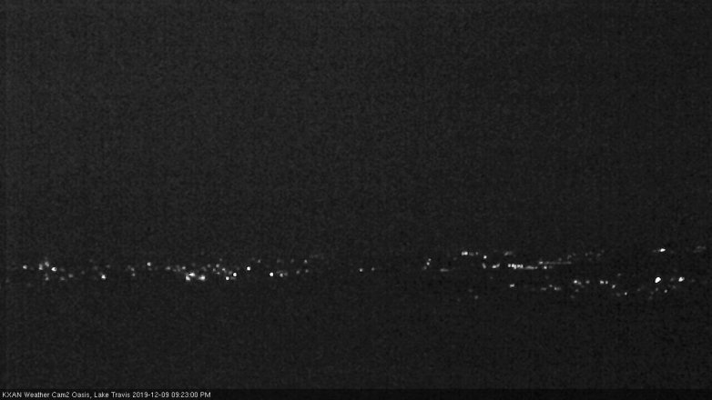 Lake Travis webcam, December 9, 2019 9:25 PM CT