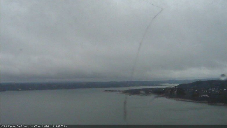 Lake Travis webcam, December 10, 2019 11:45 AM CT