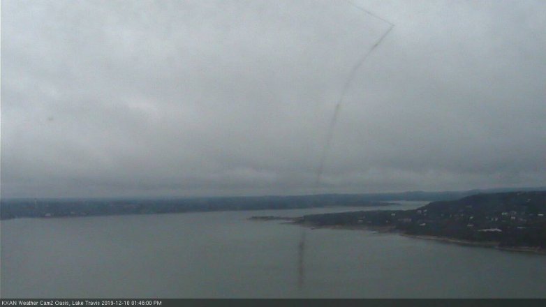 Lake Travis webcam, December 10, 2019 1:45 PM CT