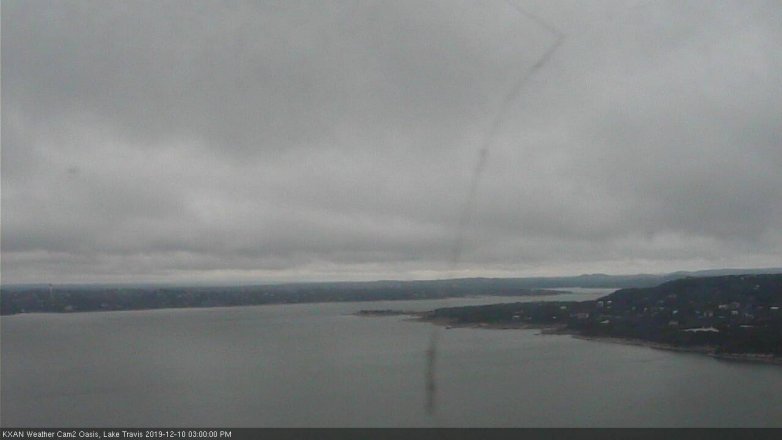 Lake Travis webcam, December 10, 2019 3:00 PM CT
