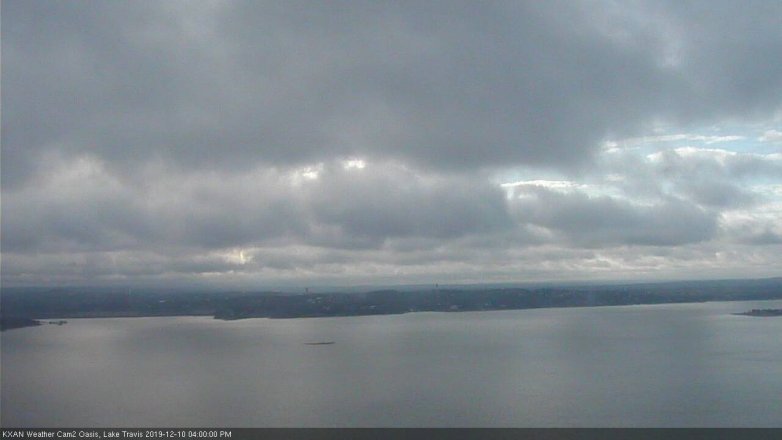 Lake Travis webcam, December 10, 2019 4:00 PM CT