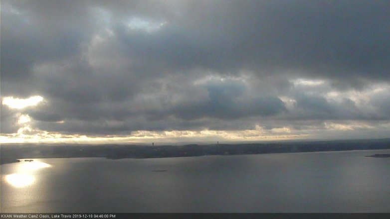 Lake Travis webcam, December 10, 2019 4:45 PM CT