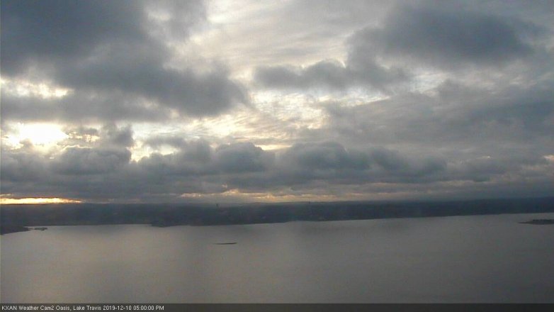 Lake Travis webcam, December 10, 2019 5:00 PM CT