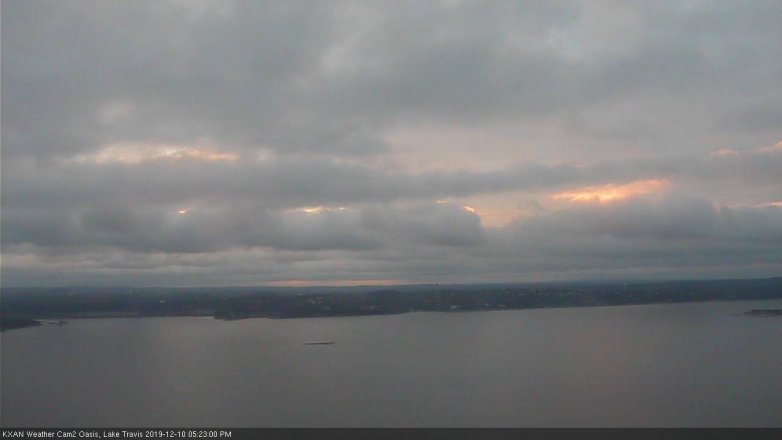 Lake Travis webcam, December 10, 2019 5:25 PM CT