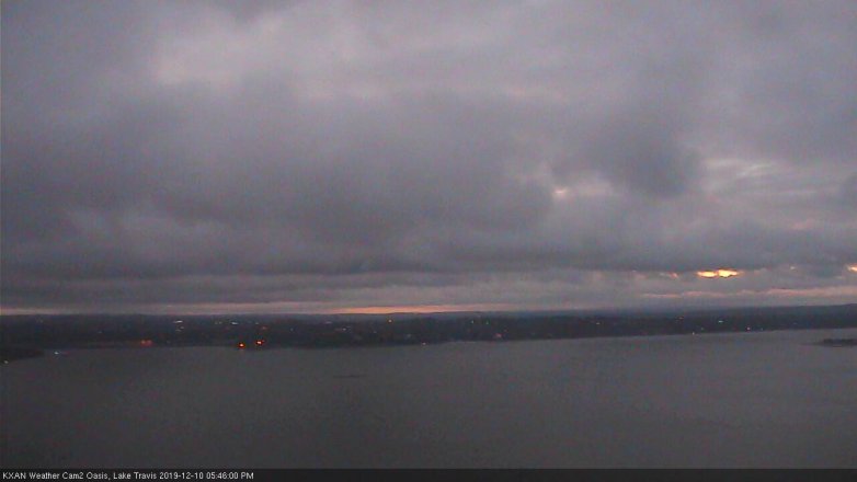 Lake Travis webcam, December 10, 2019 5:45 PM CT