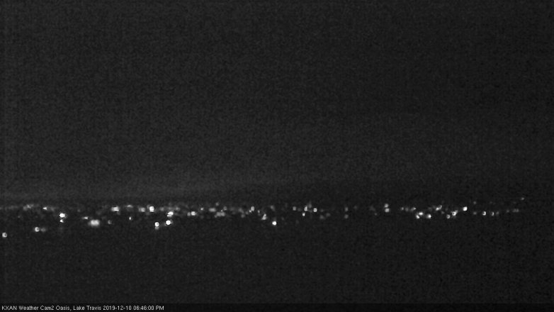 Lake Travis webcam, December 10, 2019 6:45 PM CT