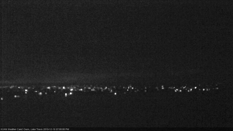 Lake Travis webcam, December 10, 2019 7:00 PM CT