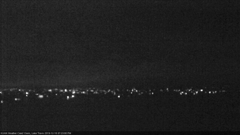 Lake Travis webcam, December 10, 2019 7:25 PM CT