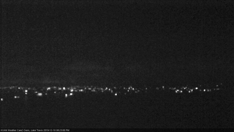 Lake Travis webcam, December 10, 2019 8:25 PM CT