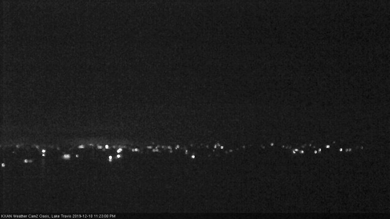 Lake Travis webcam, December 10, 2019 11:25 PM CT