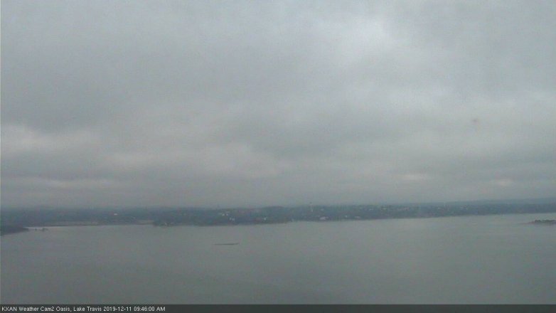 Lake Travis webcam, December 11, 2019 9:45 AM CT