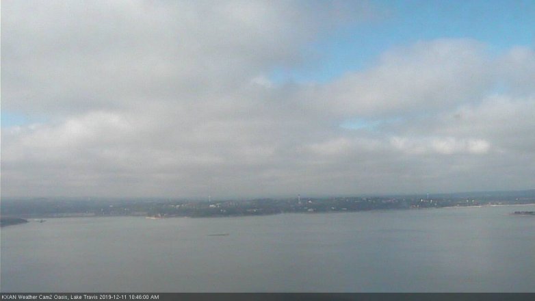 Lake Travis webcam, December 11, 2019 10:45 AM CT