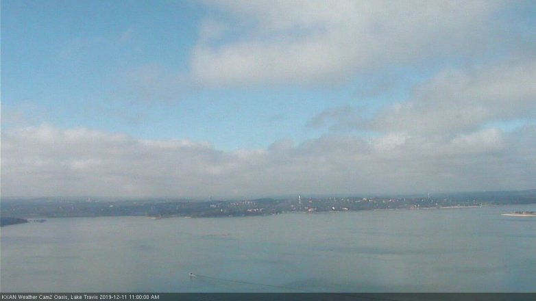 Lake Travis webcam, December 11, 2019 11:00 AM CT