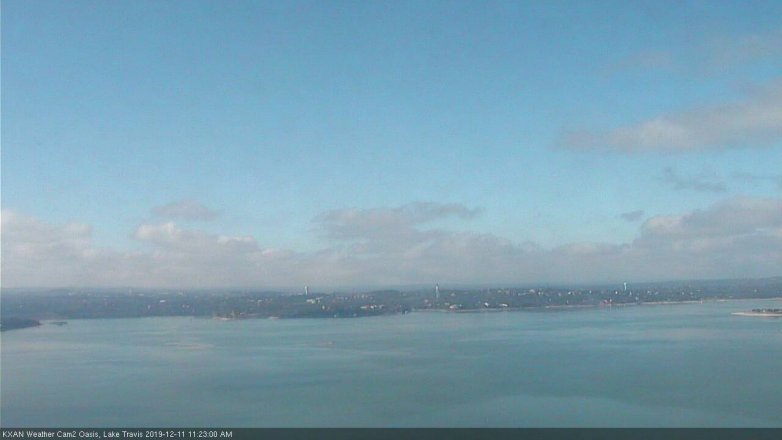 Lake Travis webcam, December 11, 2019 11:25 AM CT