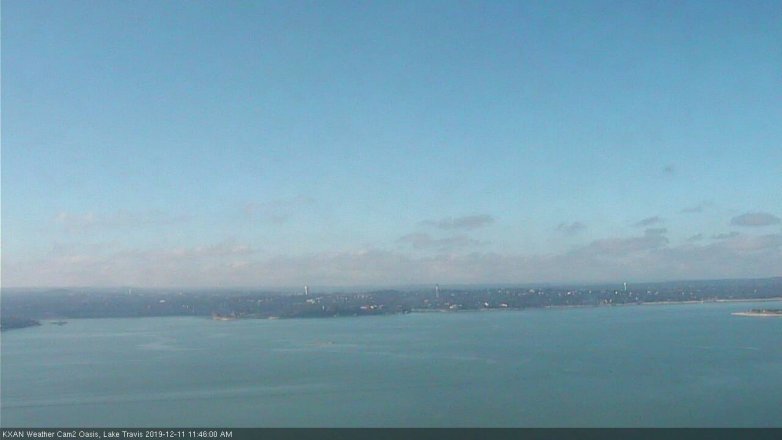 Lake Travis webcam, December 11, 2019 11:45 AM CT