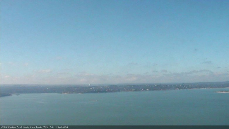 Lake Travis webcam, December 11, 2019 12:00 PM CT