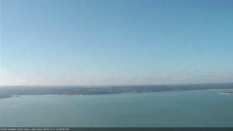 Lake Travis webcam, December 11, 2019 12:45 PM CT