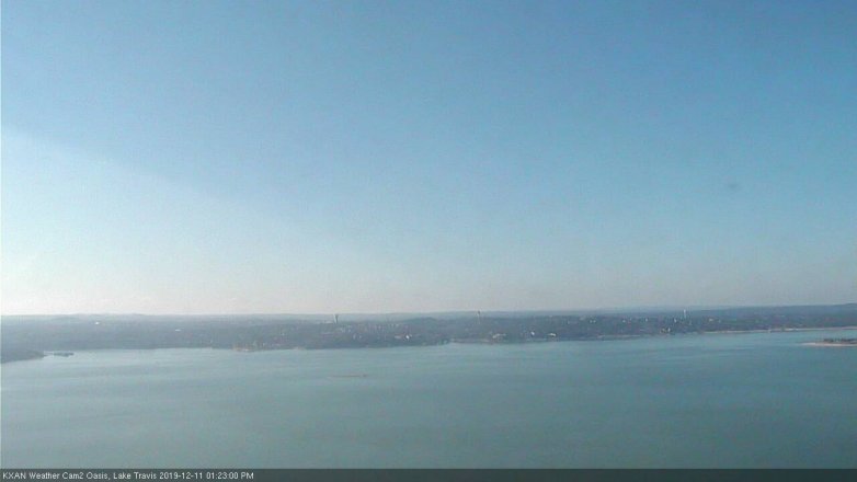 Lake Travis webcam, December 11, 2019 1:25 PM CT