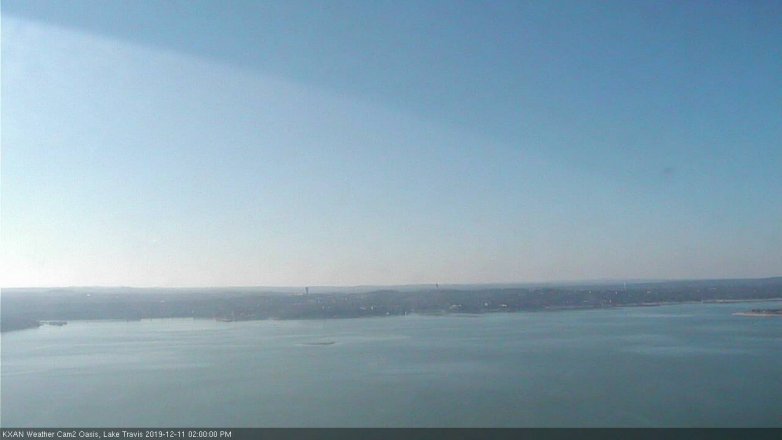 Lake Travis webcam, December 11, 2019 2:00 PM CT