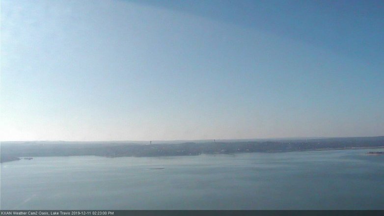 Lake Travis webcam, December 11, 2019 2:25 PM CT