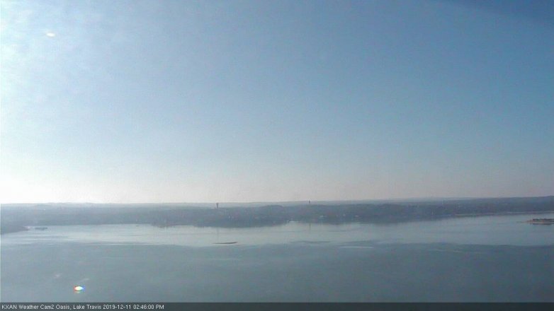 Lake Travis webcam, December 11, 2019 2:45 PM CT