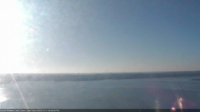 Lake Travis webcam, December 11, 2019 3:45 PM CT