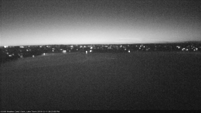 Lake Travis webcam, December 11, 2019 6:25 PM CT