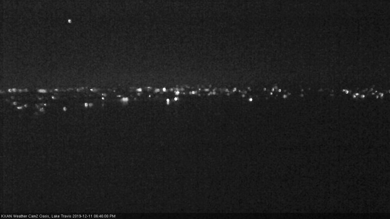 Lake Travis webcam, December 11, 2019 6:45 PM CT