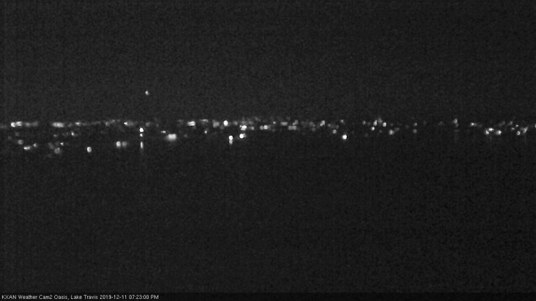 Lake Travis webcam, December 11, 2019 7:25 PM CT