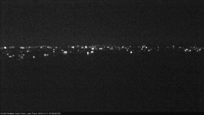 Lake Travis webcam, December 11, 2019 7:45 PM CT