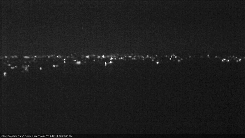 Lake Travis webcam, December 11, 2019 8:25 PM CT