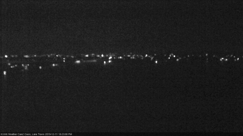 Lake Travis webcam, December 11, 2019 10:25 PM CT