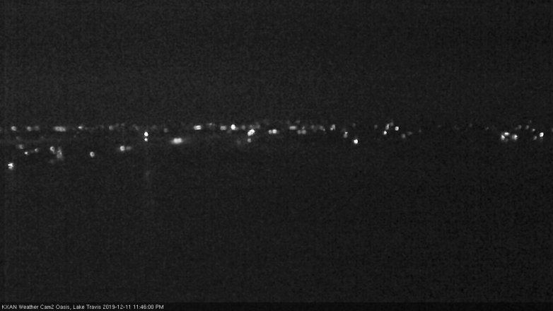 Lake Travis webcam, December 11, 2019 11:45 PM CT