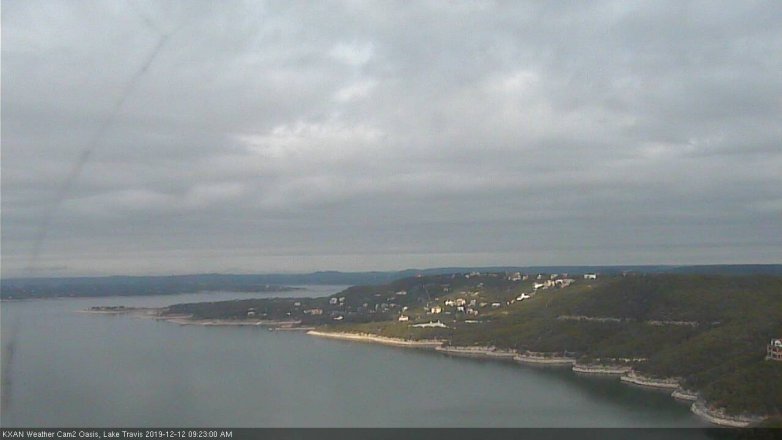 Lake Travis webcam, December 12, 2019 9:25 AM CT