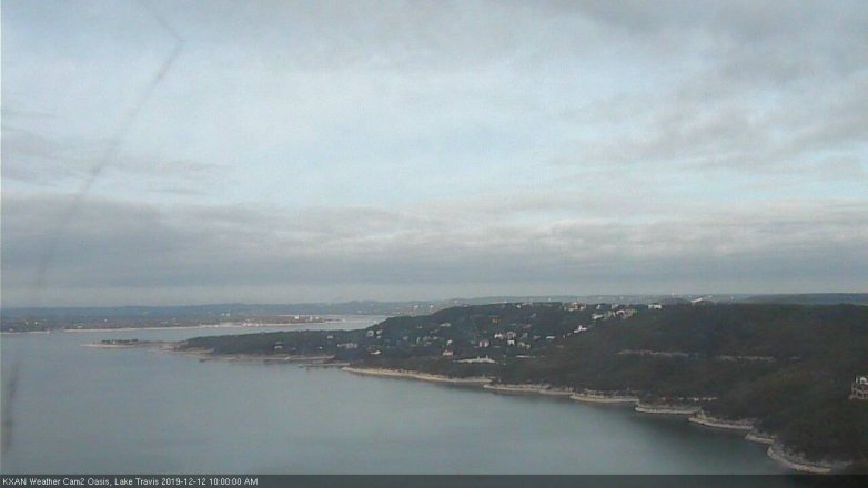 Lake Travis webcam, December 12, 2019 10:00 AM CT