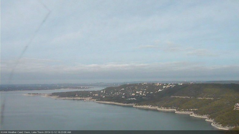 Lake Travis webcam, December 12, 2019 10:25 AM CT