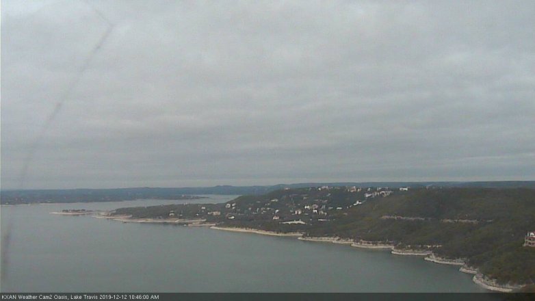 Lake Travis webcam, December 12, 2019 10:45 AM CT