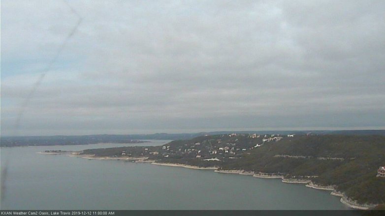 Lake Travis webcam, December 12, 2019 11:00 AM CT