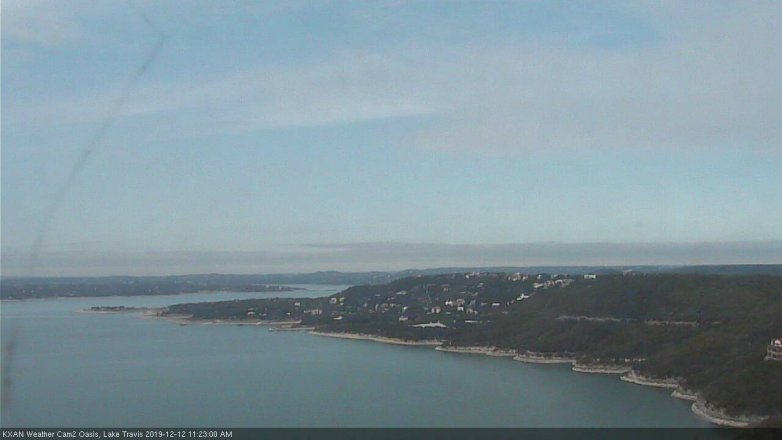 Lake Travis webcam, December 12, 2019 11:25 AM CT